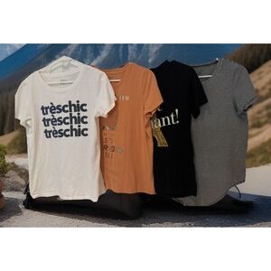 4* Chic Madewell Jcrew Women's T Shirt Size M Bundle Sweet Nice Soft OLDSTOCK